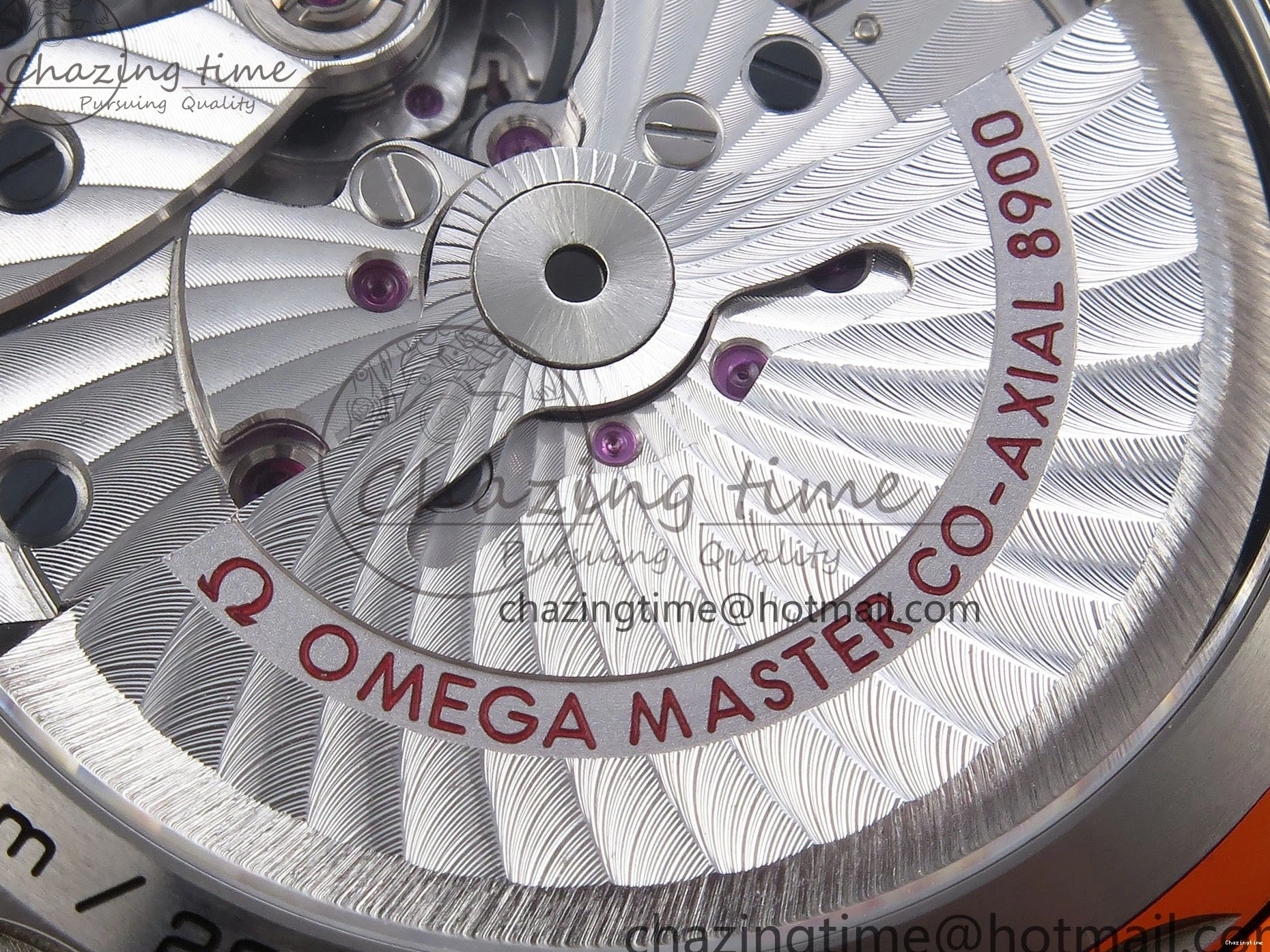 0415 Comfortable Planet Ocean 43.5mm SS VSF 1:1 Best Edition Black Orange Bezel Gray Dial on Nylon Strap A8900 Super Clone V 7730